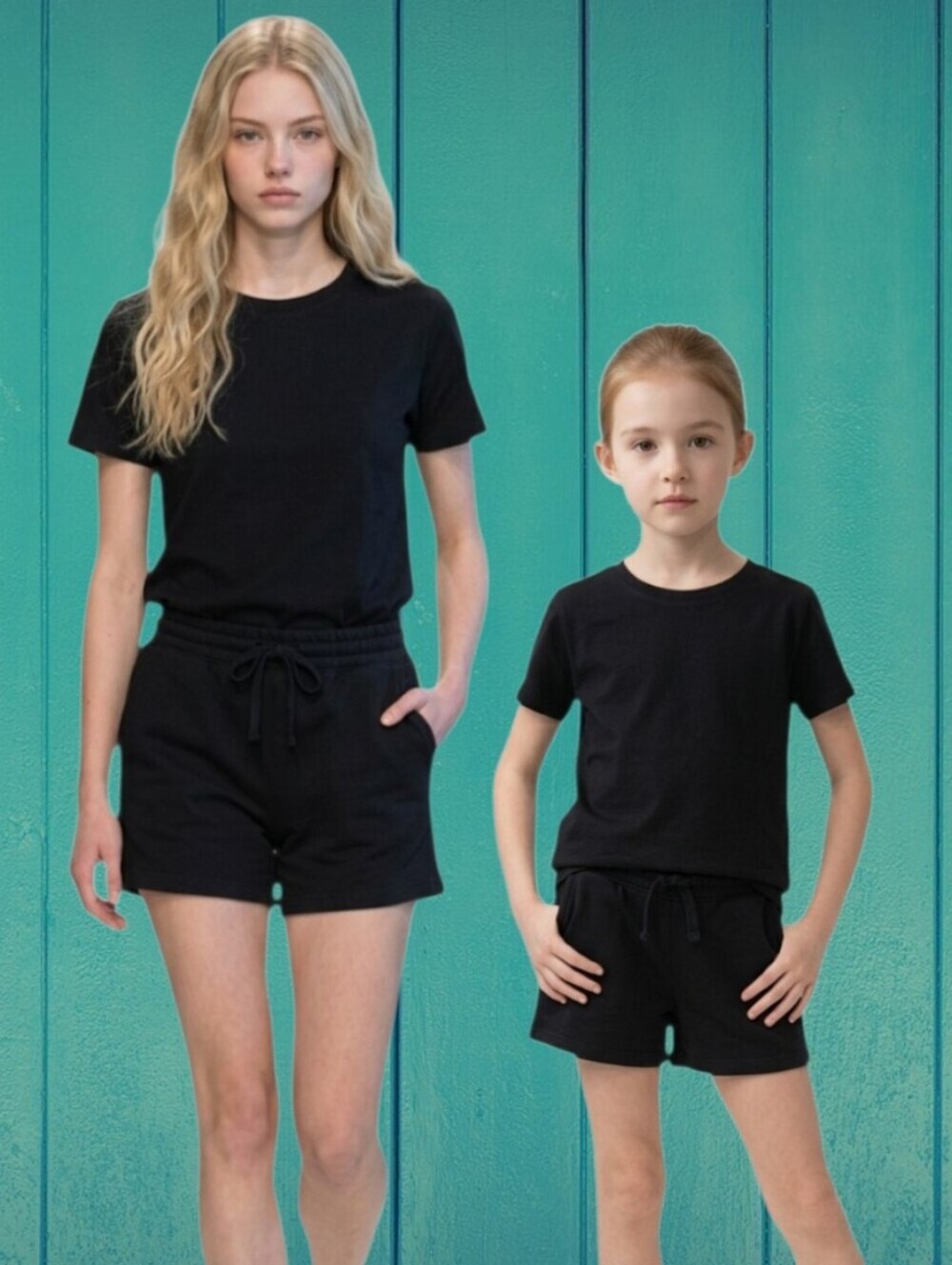 NWT Thereabouts girl's Black Drawstring Shorts  Reg. & Plus
